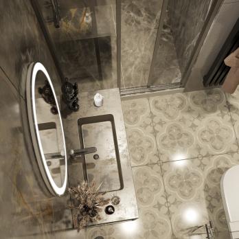 Зеркало MIXLINE "Италия" 570*770 (ШВ) сенсорный выключатель, светодиодная подсветка