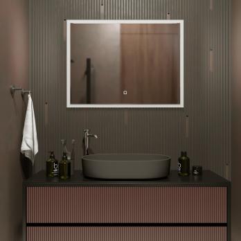 Зеркало MIXLINE "Норма" 800*600 (ШВ) сенсорный выключатель, светодиодная подсветка