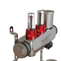 Коллекторная группа VRT® 1'' х 3/4'' (евроконус)  2 вых, авт в/отвод, c расходомерами