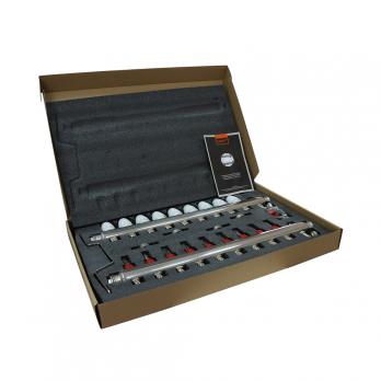 Коллекторная группа VRT® 1'' х 3/4'' (евроконус)  9 вых, авт в/отвод, c расходомерами