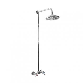 Душевая система 1/2 кер ML2408 стационарный лейка "Тропический душ" ХРОМ