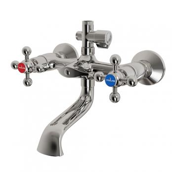 Душевая система 1/2 кер ML2419 излив лейка 1 позиция +лейка "Тропический душ" ХРОМ