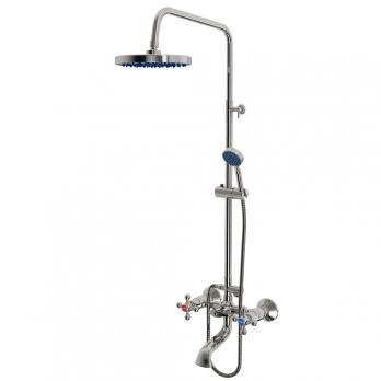 Душевая система 1/2 кер ML2419 излив лейка 1 позиция +лейка "Тропический душ" ХРОМ