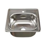 Мойка врез 38х38 (0,6) вып 3 1/2 MIXLINE 15см с сифоном