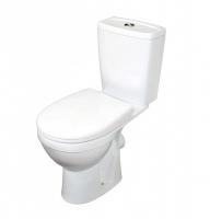 Унитаз-компакт "Рио" белый (гориз, нижн, сид. полип., 2-кн.арм.) (Rosa)