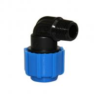 Отвод ПЭ с наруж. труб. резьбой 40х1 1/4" (обж.) ТПК-АКВА