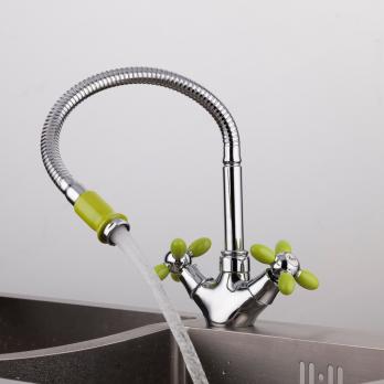 Смеситель для кухни 1/2 кер R43127-6 п/гайку FRUD Зеленый