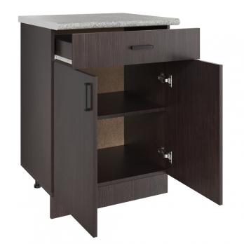 Стол разделочный 60 венге (1 ящик), столешница гранит пёстрый