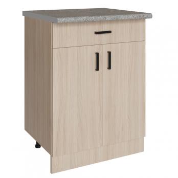 Стол разделочный 60 венге светлое (1 ящик), столешница гранит пёстрый