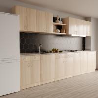 Стол разделочный 60 венге светлое (2 ящика), столешница гранит пёстрый