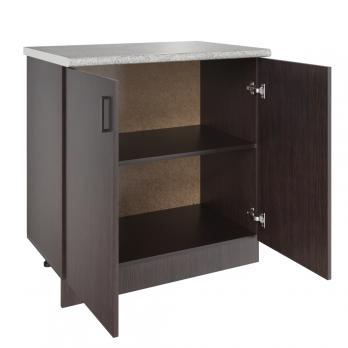 Стол разделочный 80 венге, столешница гранит пёстрый