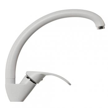 Смеситель для кухни 35к MIXLINE ML-GS02 (341) ультра белый высок. излив