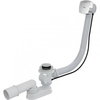 Обвязка для ванны 80 см. полуавтомат пласт.хром пробка 48мм A51CR Alcadrain