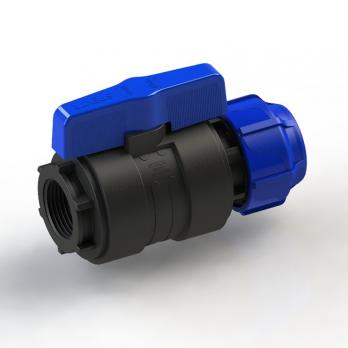 Кран шаровой обжим - вн. 20 - 1/2 ПЭ PN16 SPEKTR