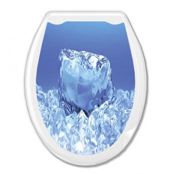 Сиденье для унитаза "Универсал Декор" Кристалл/Лед Европласт