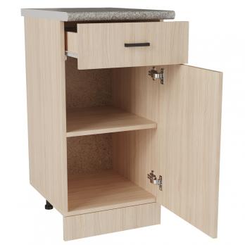 Стол разделочный 40 венге светлое (дуб млечный) (1 ящик), столешница гранит пёстрый