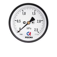 Манометр 63х1/4 16 бар ТМ-310Т (осевое аксиальное подкл., корпус сталь, минстекло) РОСМА