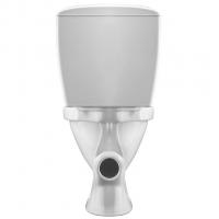 Унитаз-компакт "Паллада" полипропилен (гориз.вып. нижн.подв, 2-кн.арм. Уклад,сид.) (Santek)