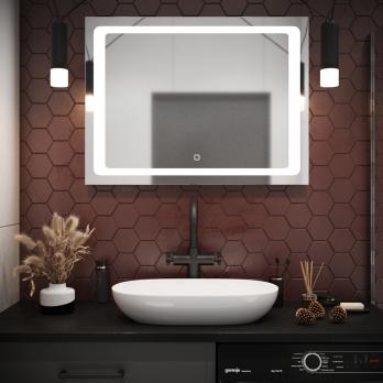 Зеркало MIXLINE "Фортуна" 800*600 (ШВ) сенсорный выключатель, светодиодная подсветка