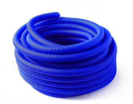 Гофра защитная 20/18 для труб PEX и PERT диам 16 СИНЯЯ (50 м) VRT