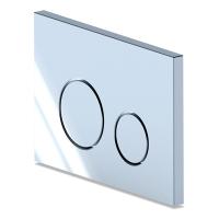 Кнопка инсталляции WP1310 АНИ ПЛАСТ круг ХРОМ глянец