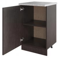 Стол разделочный 50 венге, столешница гранит пёстрый