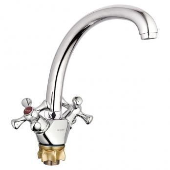 Смеситель для кухни 1/2 кер Glauf QSL4-B827 ЛАТ п\гайку