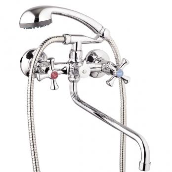 Смеситель для ванны и раковины 1/2 кер Glauf QMT7-A827 картриджн перекл