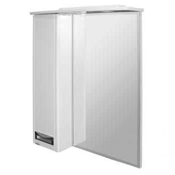 Зеркальный шкаф "Альфа-64 " левый с подсветкой (высота 800) (ПВХ)