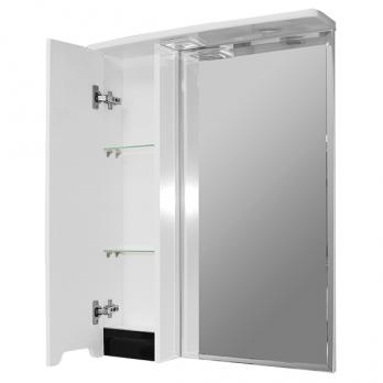 Зеркальный шкаф "ПРОМЕТЕЙ" левый с подсветкой(ПВХ)