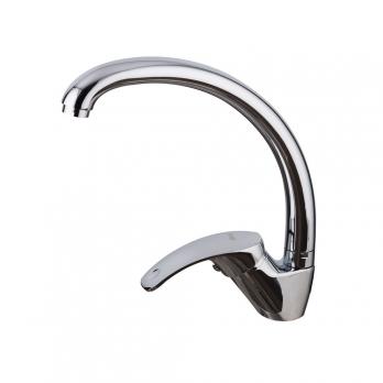 Смеситель для кухни 35к F4136-B FRAP бок.ручка ( выс.пов. излив, п/шпильку, хром, силумин)