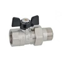 Кран шаровой со сгоном 3/4'' бабочка BUGATTI серия OREGON 322 (Италия)