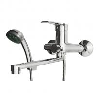 Смеситель для ванны и раковины 40к F22701-B FRAP (L-излив, хром, силумин)