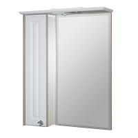 Зеркальный шкаф "ВЕРСАЛЬ-62" белое дерево левый с подсветкой(ПВХ)