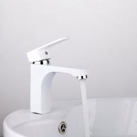 Смеситель для раковины 35к R10301-2 FRUD п/гайку Белый+хром