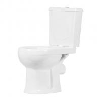 Унитаз-компакт "Ирида" белый (гор, нижн, сид.с мет.крепл, арм) (Ст.Оскол)