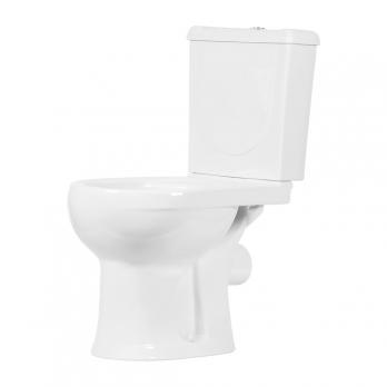 Унитаз-компакт "Ирида" белый (гор, нижн, сид.с мет.крепл, арм) (Ст.Оскол)