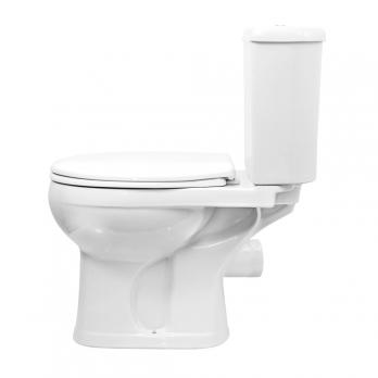 Унитаз-компакт "Ирида" белый (гор, нижн, сид.с мет.крепл, арм) (Ст.Оскол)