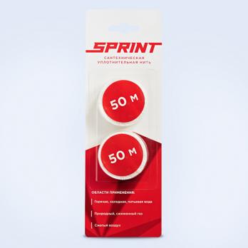 Набор катушек нить для герметизации резьбы "Sprint" 2*50м, блистер