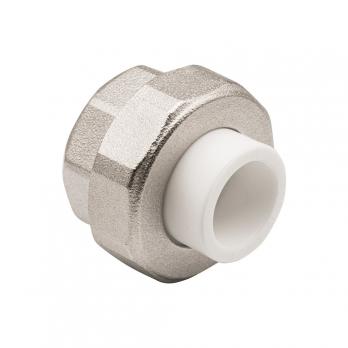 Муфта комб. разъемная, вн 20х1" EVER® plast БЕЛЫЙ (Россия)