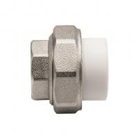 Муфта комб. разъемная, вн 20х1/2" EVER® plast БЕЛЫЙ (Россия)