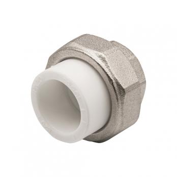 Муфта комб. разъемная, вн 20х1/2" EVER® plast БЕЛЫЙ (Россия)