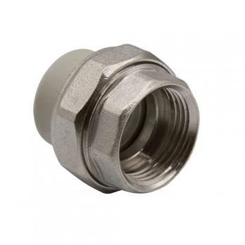 Муфта комб. разъемная, вн 20х3/4'' EVER® plast  СЕРЫЙ (Россия)