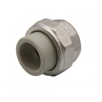 Муфта комб. разъемная, вн 20х3/4'' EVER® plast  СЕРЫЙ (Россия)