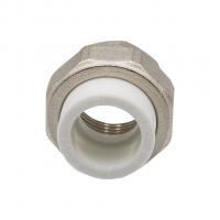 Муфта комб. разъемная, вн 25х1" EVER® plast  БЕЛЫЙ (Россия)