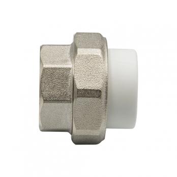 Муфта комб. разъемная, вн 25х1" EVER® plast  БЕЛЫЙ (Россия)