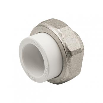 Муфта комб. разъемная, вн 25х1/2" EVER® plast БЕЛЫЙ (Россия)