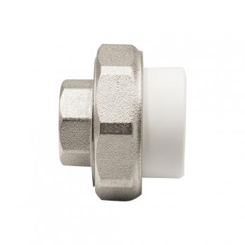 Муфта комб. разъемная, вн 25х1/2" EVER® plast БЕЛЫЙ (Россия)