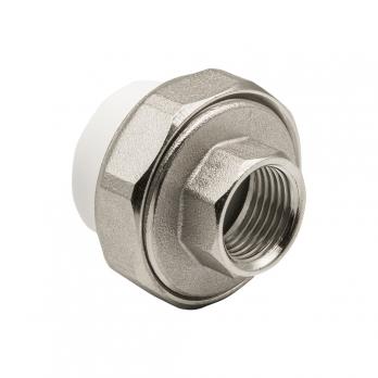 Муфта комб. разъемная, вн 25х1/2" EVER® plast БЕЛЫЙ (Россия)