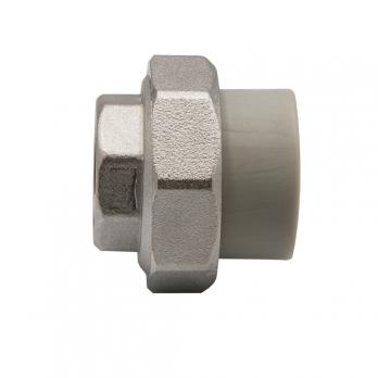 Муфта комб. разъемная, вн 25х3/4'' EVER® plast   СЕРЫЙ (Россия)